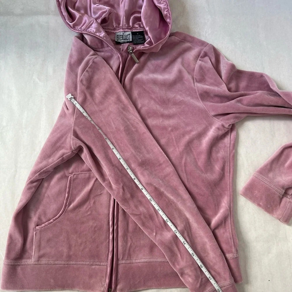 Everlast Women Zippered Velvet Long Sleeve Hoodie Size S, NWD - Picture 8 of 9
